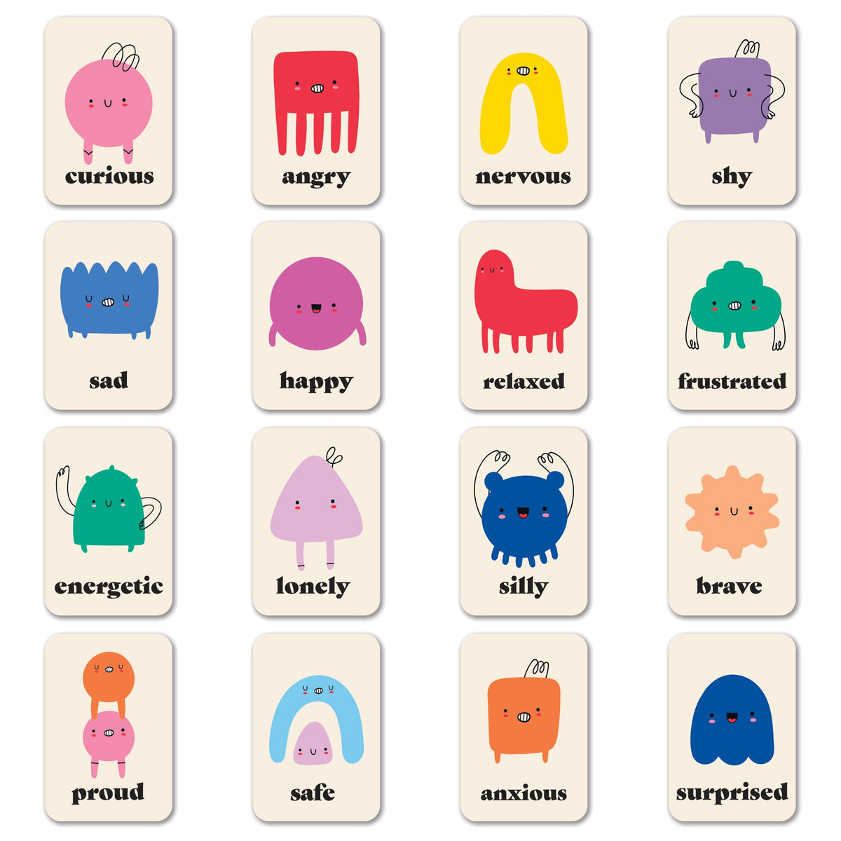 Emotion Cards for Kids, Educational Deck