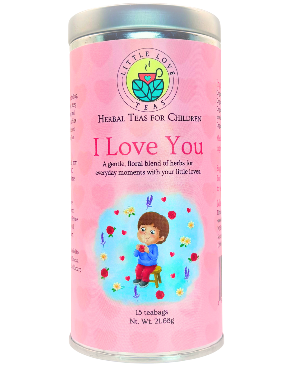 I Love You Tea - calming herbal tea for kids by Little Love Teas