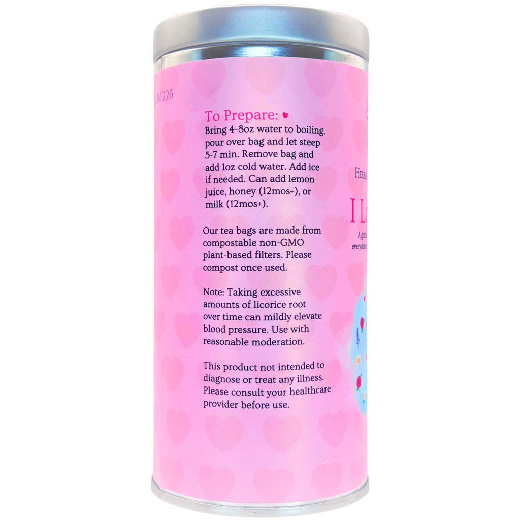 I Love You tea