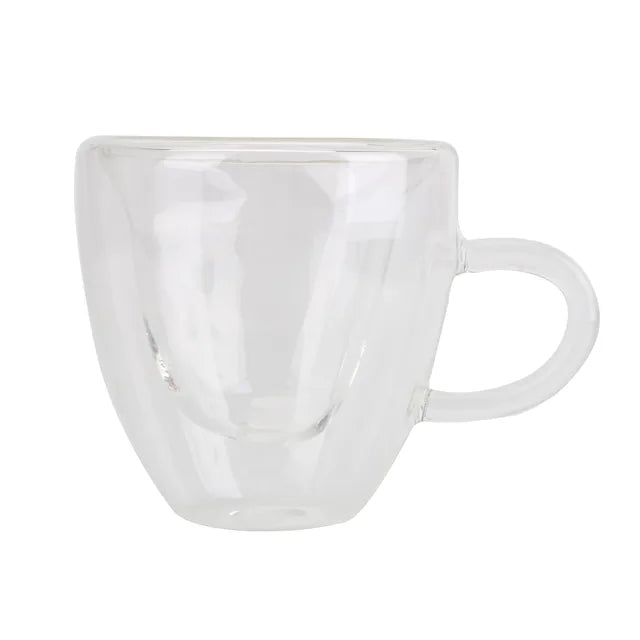 180ml/240ml 4.25/8.5oz Heart Love Shaped Tea Cups - Double Layer Glass